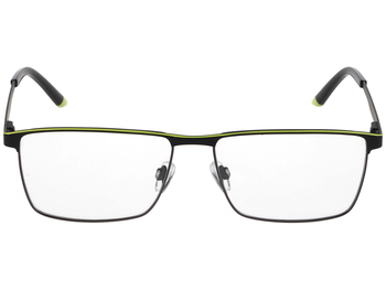 Das Bild zeigt die Brille 3639 6100 der Marke Jaguar in schwarz frontal von vorne.